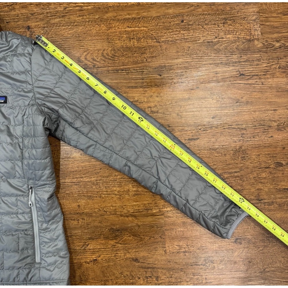 Patagonia Gray Outdoor Hiking Casual Quilted Full Zip Nano Puff Jacket Women's S - Picture 9 of 9